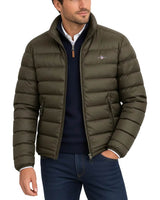 GANT Mens Light Down Puffer Jacket Dark Moss Green Northern Ireland