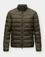 GANT Mens Light Down Puffer Jacket Dark Moss Green Northern Ireland