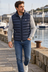 GANT Mens Light Down Vest Gilet Evening Blue Northern Ireland Belfast
