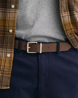 GANT Men’s Logo Leather Belt Weathered Brown Northern Ireland Belfast