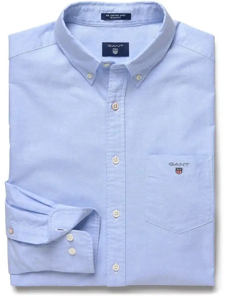 GANT Mens Oxford Shirt Regular Capri Blue Ballynahinch Northern