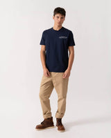 GANT Mens Printed Graphic T-Shirt Evening Blue Northern Ireland