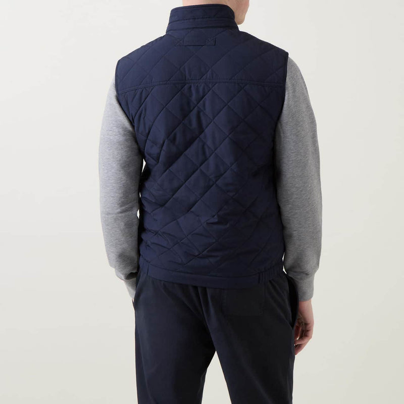 GANT Mens Quilted Windcheater Vest Gilet Evening Blue Northern