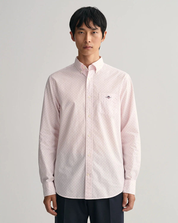 Gant Men’s Regular Banker Dot Shirt 3230110-637 California Pink
