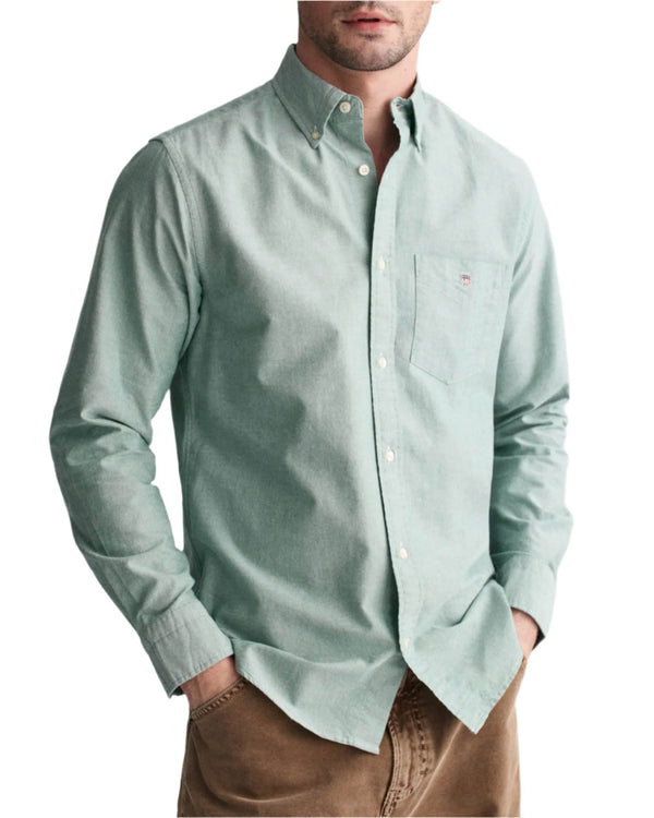 GANT Mens Regular Classic Oxford Shirt Forest Green Northern Ireland