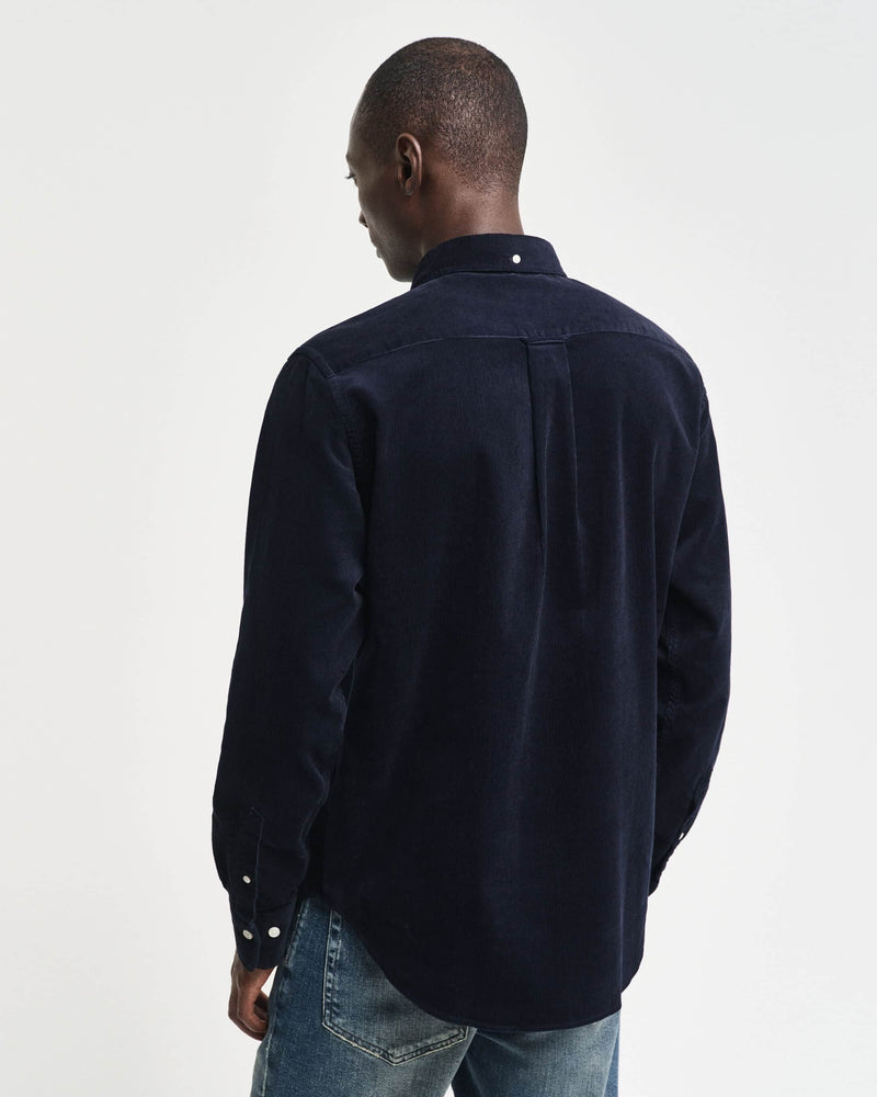 GANT Mens Regular Corduroy Shirt Evening Blue Northern Ireland Belfast