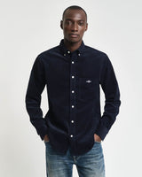 GANT Mens Regular Corduroy Shirt Evening Blue Northern Ireland Belfast