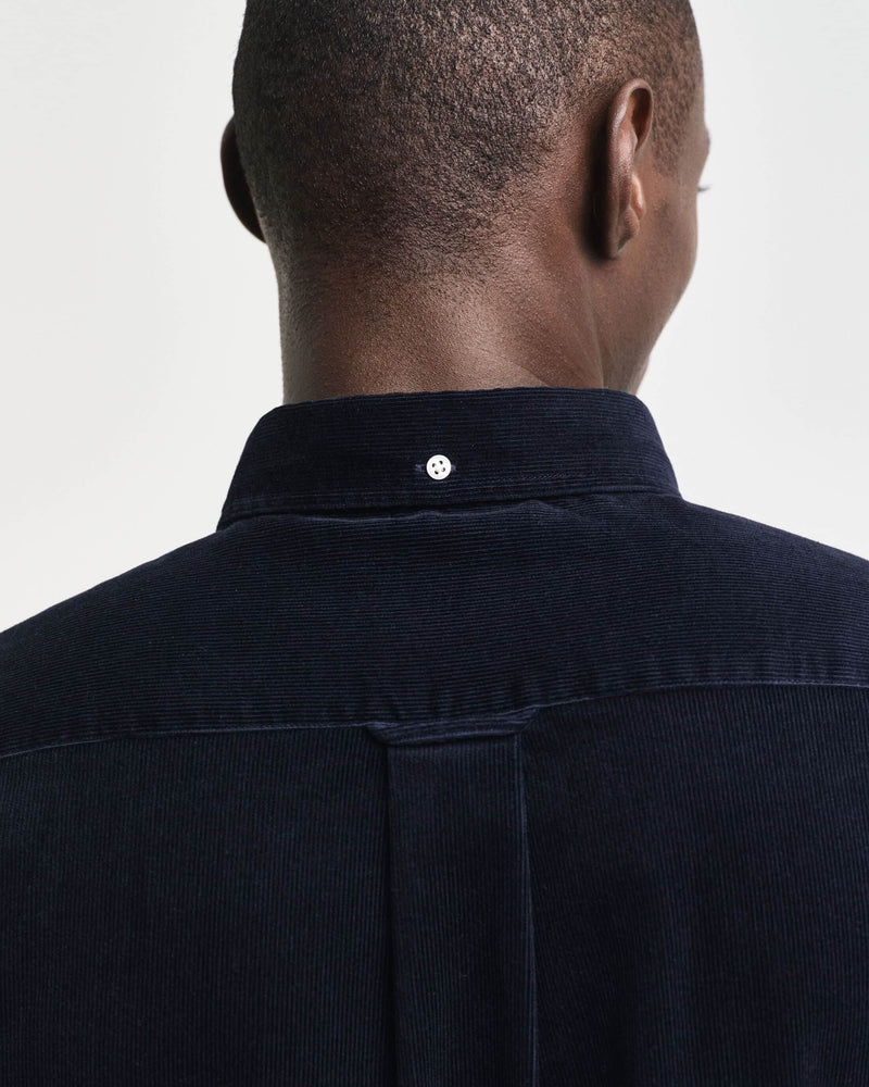 GANT Mens Regular Corduroy Shirt Evening Blue Northern Ireland Belfast