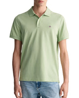 GANT Men’s Regular Fit Shield Pique Polo Shirt Milky Matcha