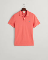 GANT Men’s Regular Fit Shield Pique Polo Shirt Sunset Pink Northern