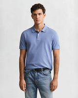 GANT Mens Regular Fit Shield Polo Shirt Faded Denim Northern Ireland