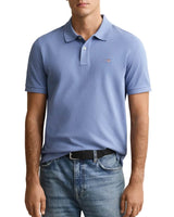 GANT Mens Regular Fit Shield Polo Shirt Faded Denim Northern Ireland
