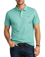 GANT Mens Regular Fit Shield Polo Shirt Muted Turquoise Northern