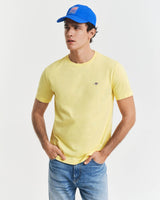 GANT Mens Regular Fit Shield T-Shirt Banana Yellow Northern Ireland