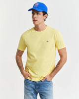 GANT Mens Regular Fit Shield T-Shirt Banana Yellow Northern Ireland