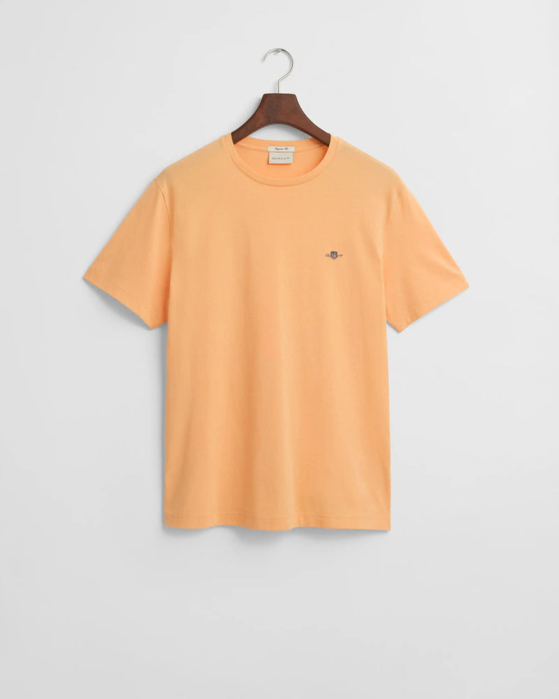 GANT Mens Regular Fit Shield T-Shirt Peachy Orange Northern Ireland