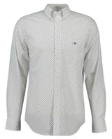GANT Mens Regular Micro Print Shirt Eggshell Northern Ireland Belfast