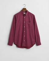 GANT Mens Regular Micro Print Shirt Wine Red Northern Ireland Belfast