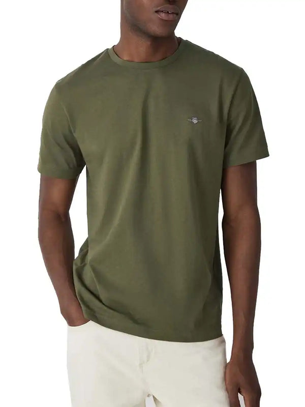 GANT Men’s Regular Sheild T-Shirt Juniper Green Ballynahinch Northern