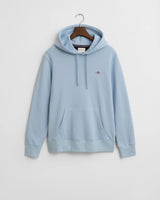 GANT Mens Regular Shield Hoodie Fresh Blue Northern Ireland Belfast