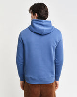 GANT Mens Regular Shield Hoodie Vintage Blue Northern Ireland Belfast