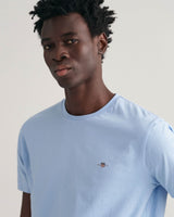 GANT Men’s Regular Shield Short Sleeve T-Shirt Stormy Sea Blue