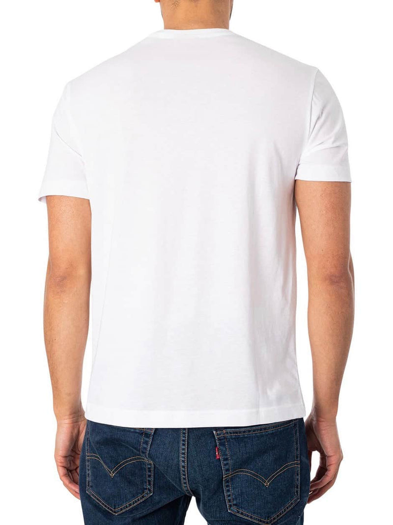 GANT Men’s Regular Shield Short Sleeve T-Shirt White Ballynahinch