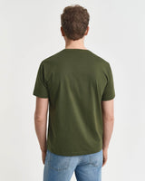 GANT Mens Regular Shield SS T-Shirt Country Green Northern Ireland