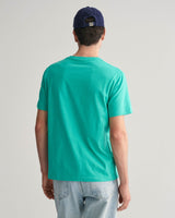 GANT Mens Regular Shield T-Shirt Lagoon Blue Northern Ireland Belfast