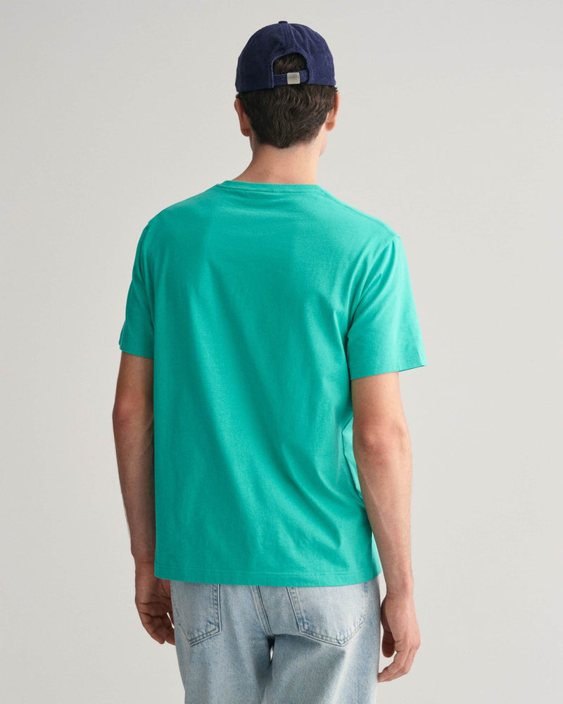 GANT Mens Regular Shield T-Shirt Lagoon Blue Northern Ireland Belfast