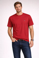 GANT Mens Regular Shield T-Shirt Muted Red Northern Ireland Belfast