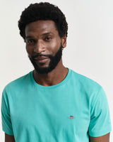 GANT Mens Regular Shield T-Shirt Tropical Blue Northern Ireland