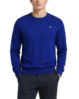 GANT Mens Shield Crew Neck Sweater Crisp Blue Northern Ireland Belfast