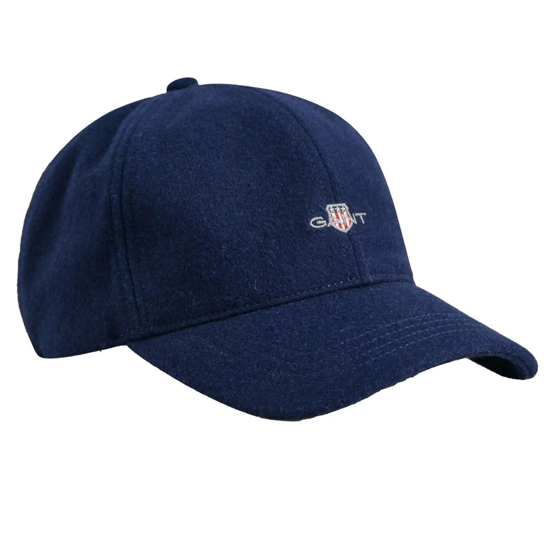 GANT Mens Shield Melton Baseball Cap Marine Northern Ireland Belfast