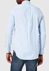 GANT Shirt Regular Fit Gingham Broadcloth Capri Blue - 