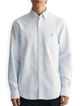 GANT Men’s Shirt Regular Oxford Banker Capri Blue Ballynahinch