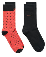 GANT Mens Socks 2 Pack Solid Dot Sunset Pink Northern Ireland Belfast