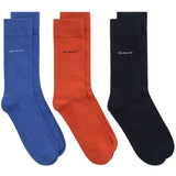 GANT Mens Soft Cotton Socks 3 Pack Rich Blue Northern Ireland Belfast