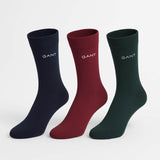 GANT Mens Soft Cotton Socks 3 Pack Tartan Green Northern Ireland