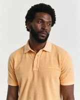 GANT Mens Sunfaded Pique Polo Shirt Peachy Orange Northern Ireland