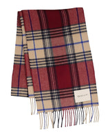 GANT Mens Wool Scarf Check Plumped Red Northern Ireland Belfast