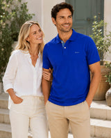 GANT Regular Contrast Pique Polo Shirt Crisp Blue Northern Ireland