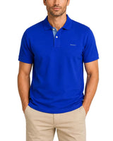 GANT Regular Contrast Pique Polo Shirt Crisp Blue Northern Ireland