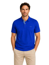 GANT Regular Contrast Pique Polo Shirt Crisp Blue Northern Ireland