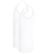 Götzburg Classic Fine Rib Cotton Vest 2 Pack - White