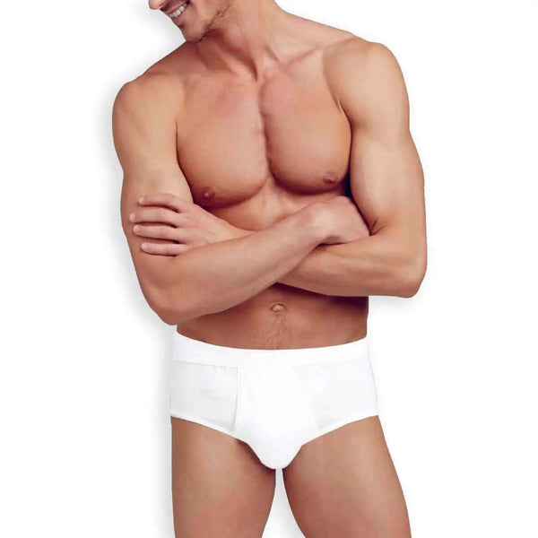 Gotzburg Classic 2 Pack Y-Front Briefs White - Underwear