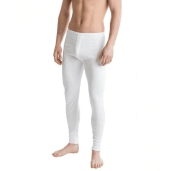 Guardian Mens Brushed Thermal Long Johns White - Main Image