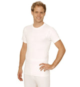 Guardian Men's Short Sleeve Top Ribbed Thermal - White.