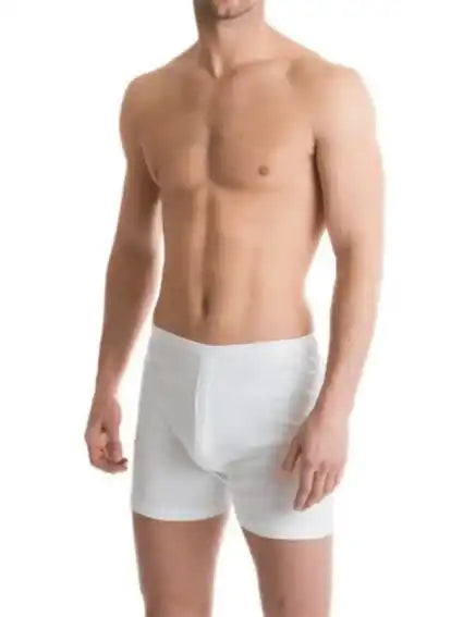 Guardian Men’s Thermal Trunks Ribbed Thermal - White Northern Ireland