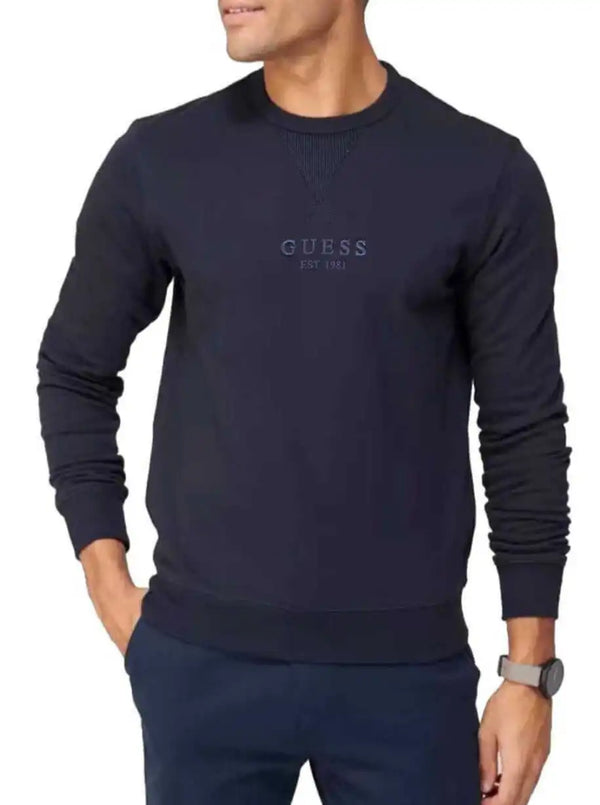 Guess Braulio CN Fleece Sweatshirt Smart Blue